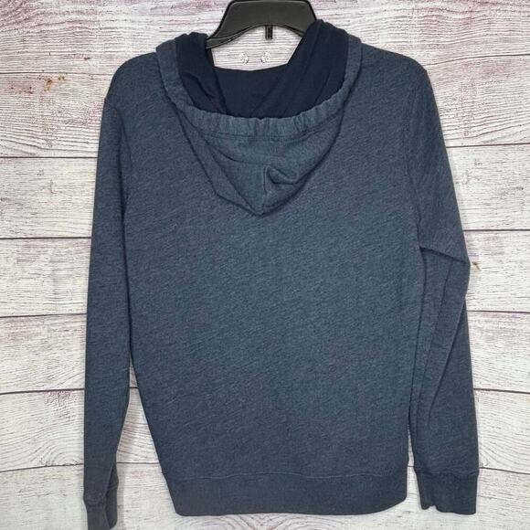 Abercrombie & Fite Men's Blue Gray Hooded Zip Up Sweatshirt Jacket Size XS - Picture 4 of 13